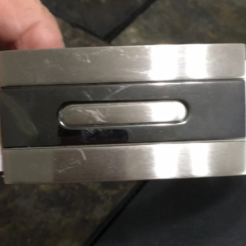 PGA tour white leather belt size 38.
